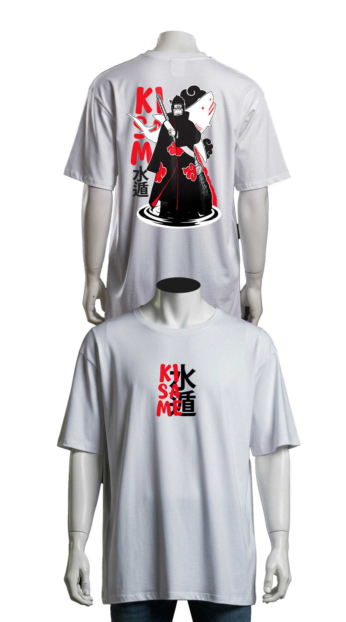 Kisame Hoshigaki Oversized Anime T-Shirt